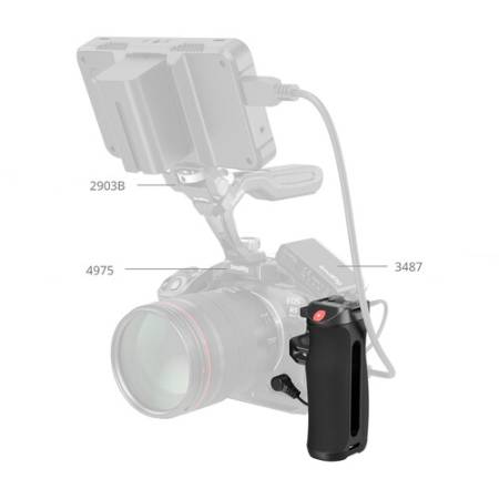 SmallRig 4928 - uchwyt boczny ze spustem REC, przykład użycia